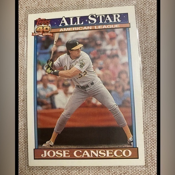 Topps Other - 1991 TOPPS JOSE CANSECO ALL-
STAR #390